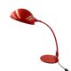 Elio Martinelli, Flex Calotta mod. 660 bright red table / desk lamp, Martinelli Luce Italy, 1972