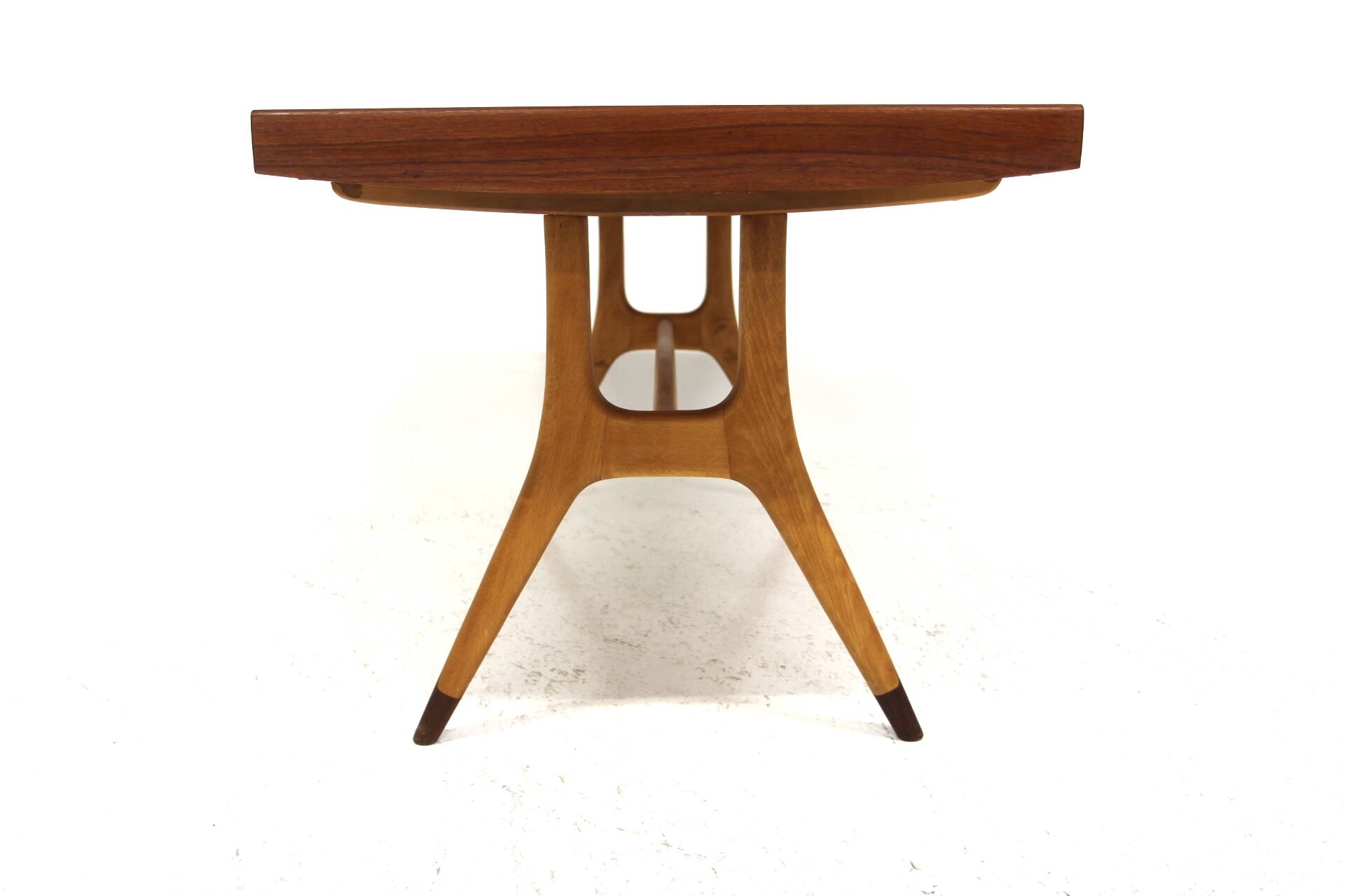 Scandinavian teak dining table, "Napoli", David Rosen, Sweden, 1950.