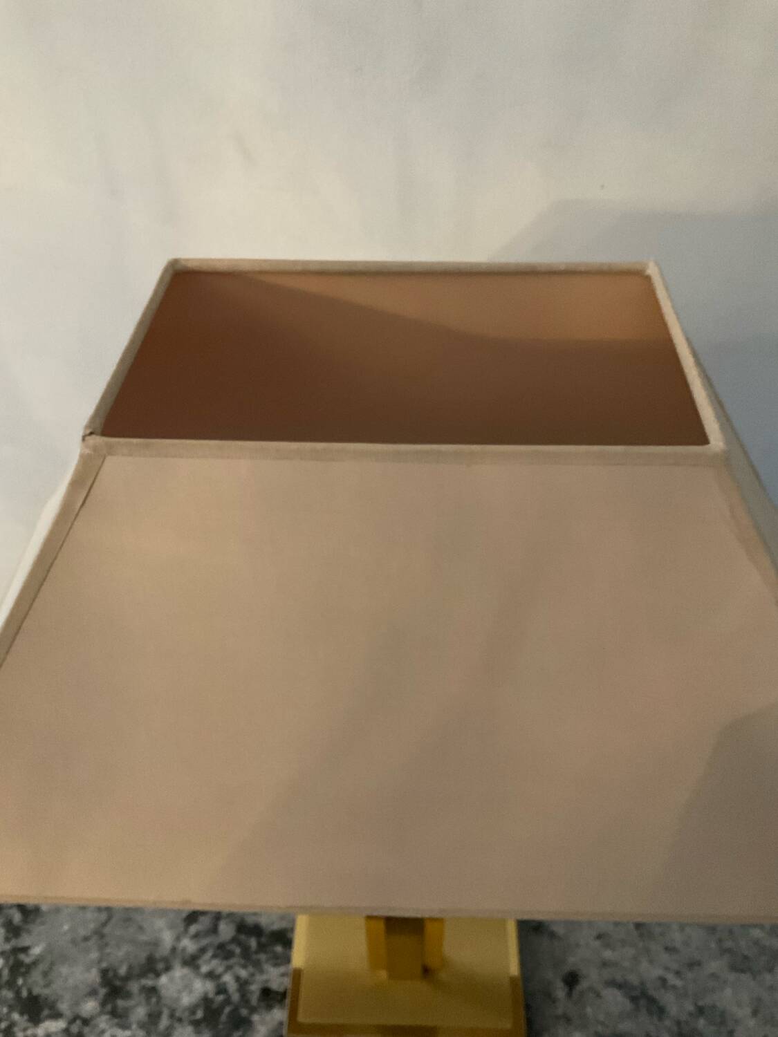 Lampe Deknudt en laiton style Hollywood Regency des années 70