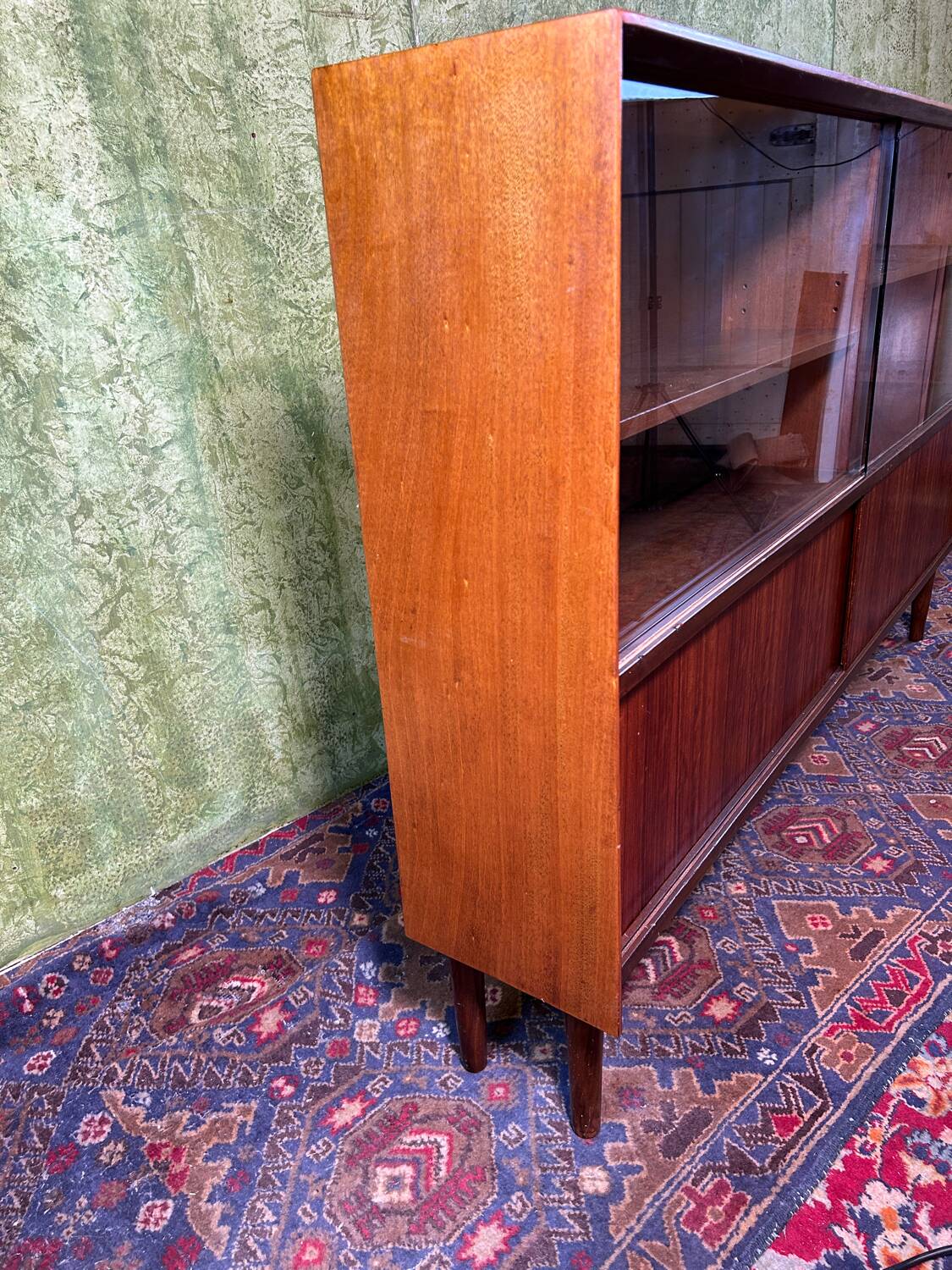Mid century retro vintage teak bookcase 1960