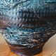 Black varnished terracotta pot