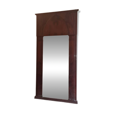 Large Empire period mahogany mirror or trumeau