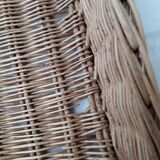 Wicker storage basket
