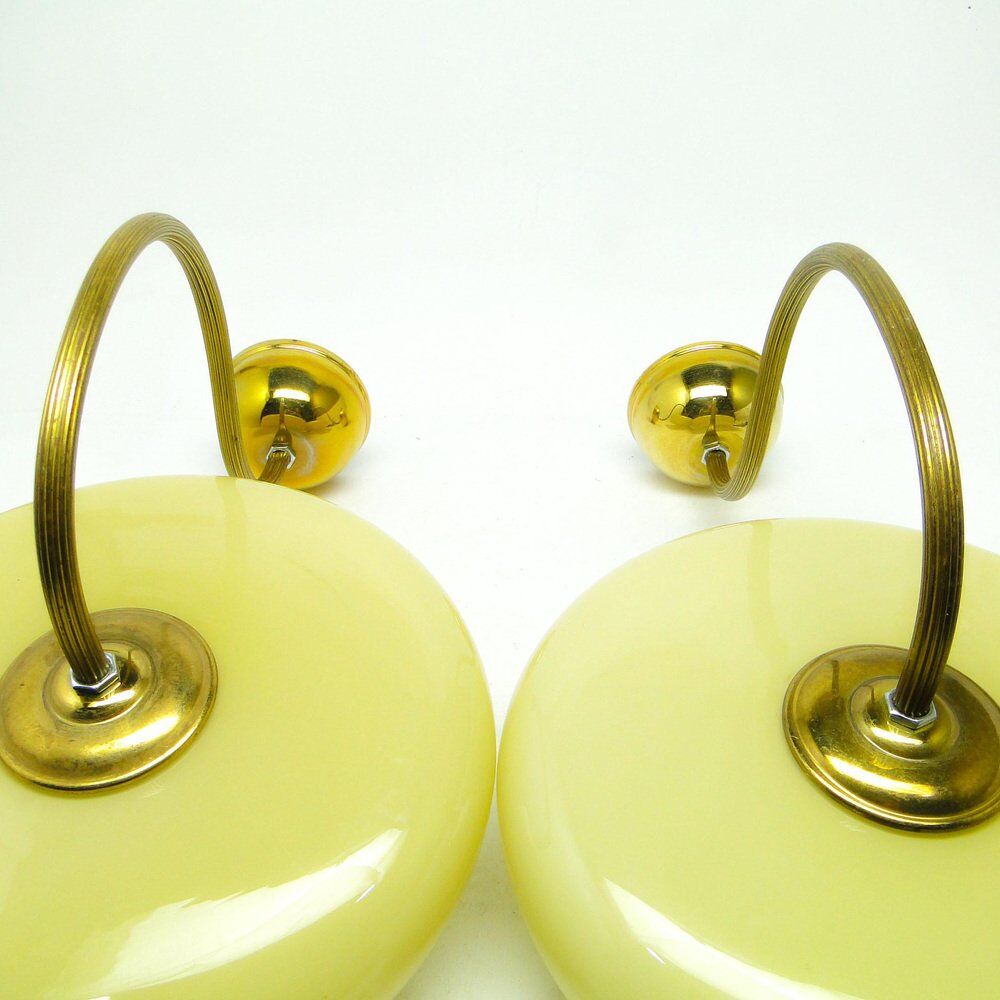 Art Deco sconces, Poland, 1950s, set of 2