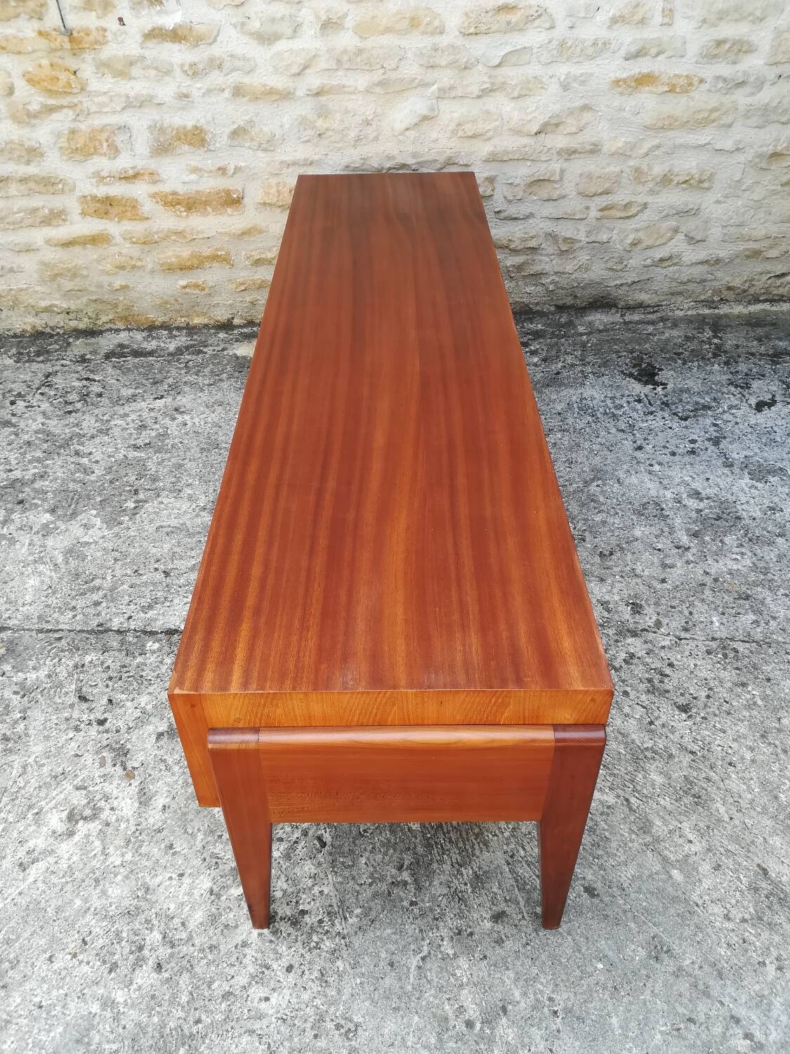 Low teak sideboard