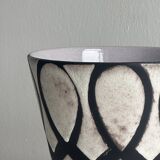 Cache-pot motifs abstraits noirs
