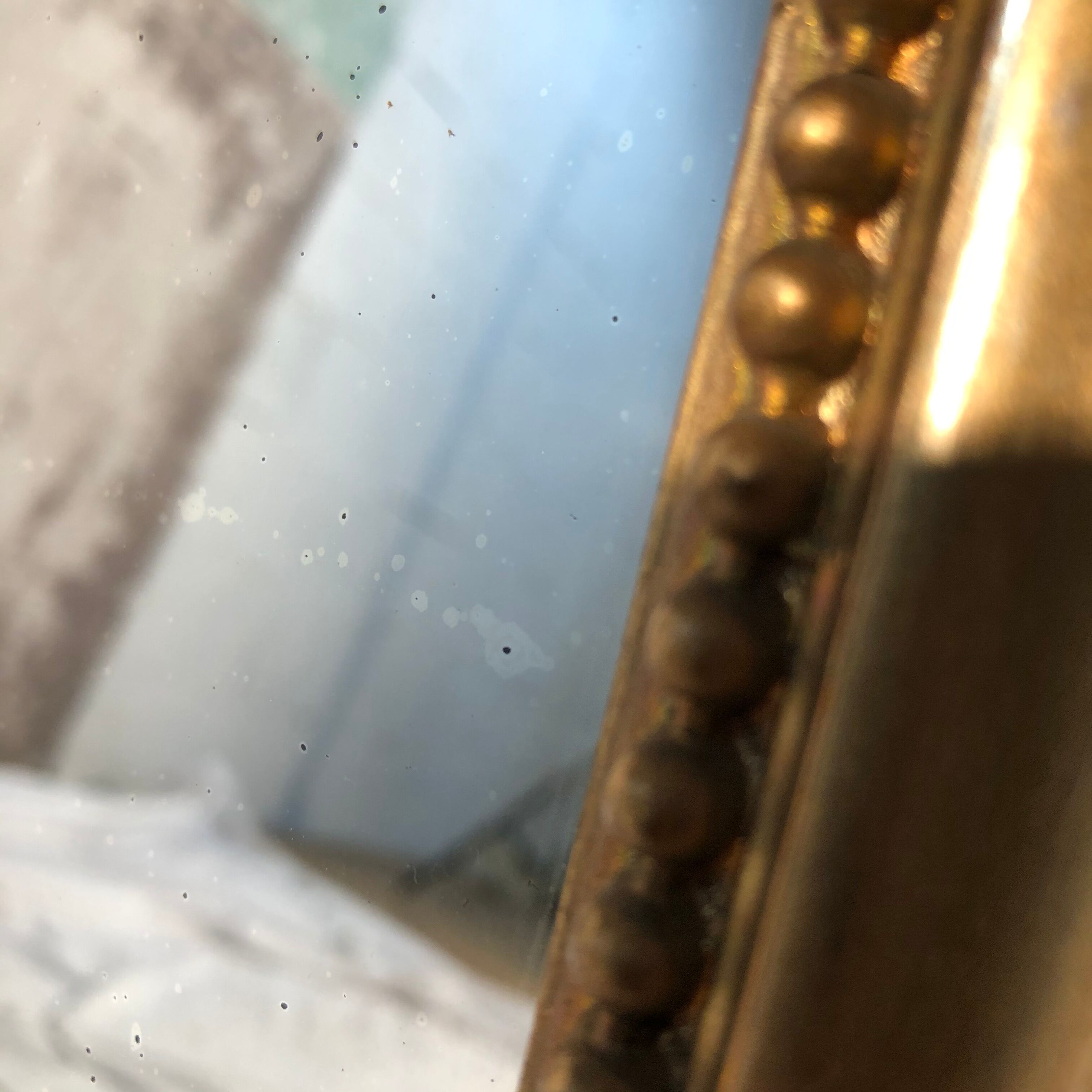 Former Louis Philippe mirror, mercury ice, 97x71cm