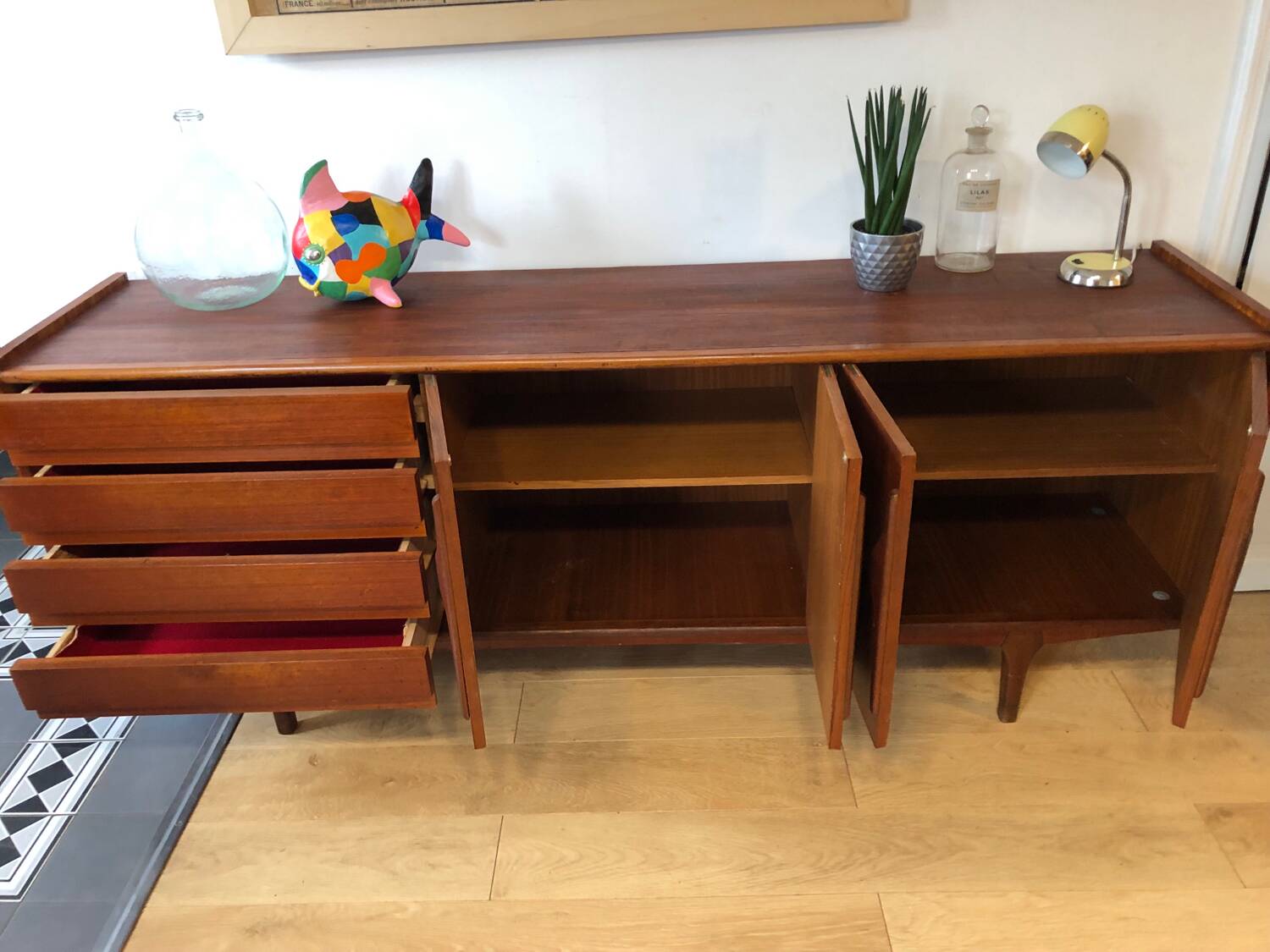 Vintage Scandinavian style sideboard