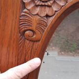 Commode coiffeuse chêne et marbre