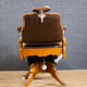 Chaise Barbier Art Déco Chêne et Cuir