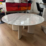 Table basse en marbre de Carrare socialite family