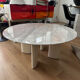 Carrara marble coffee table, socialite family