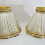 Pair of fabric lampshades
