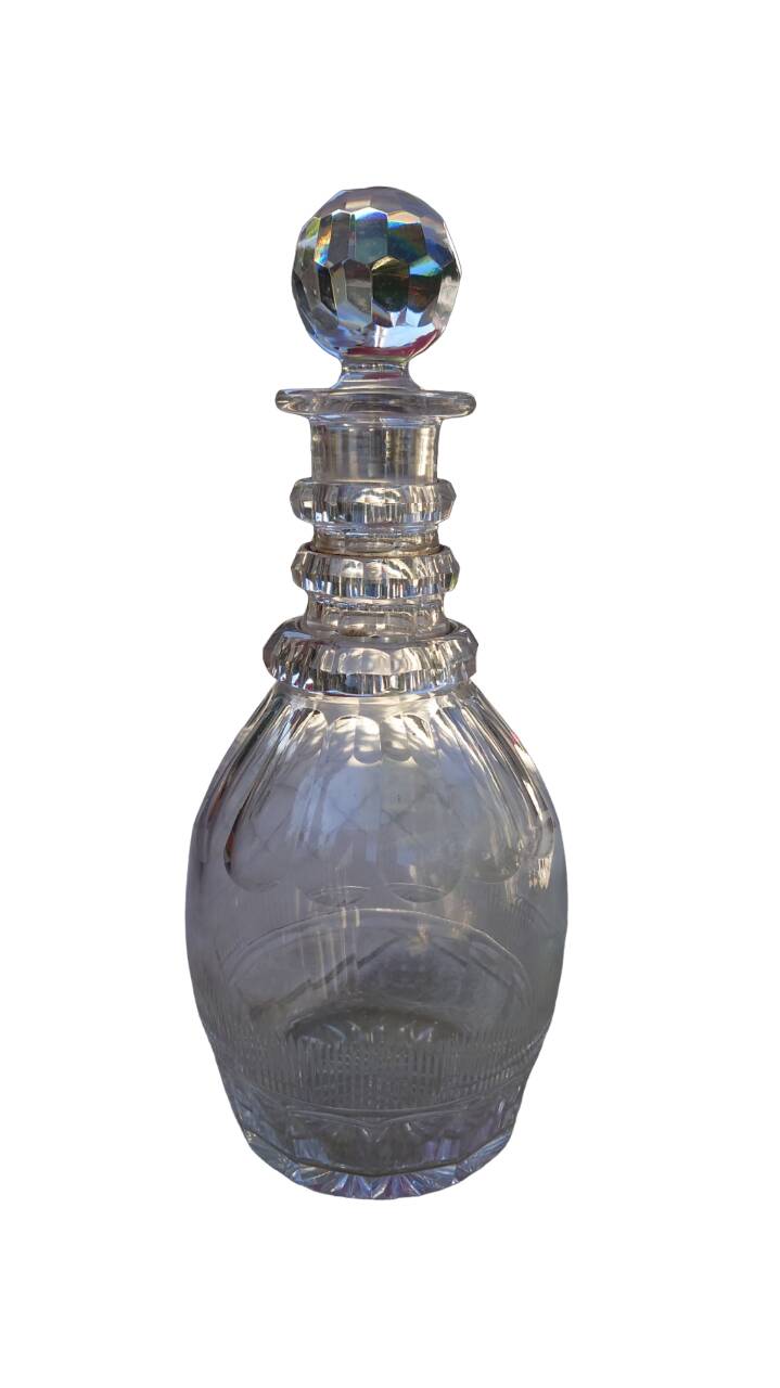 Napoleon III crystal wine carafe