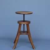 Industrial adjustable piano stool. 1930s
