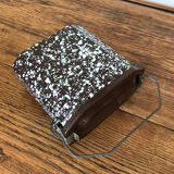 Canteen in vintage enamelled sheet metal