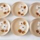 Series of 6 stoneware plates