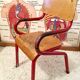 Chaise enfant écolier vintage