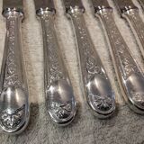 12 silver-plated dessert knives by Christofle Villeroy LXIV