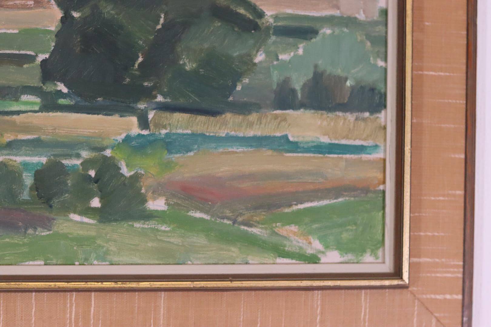 Sunset landscape by Arnold Axelsson