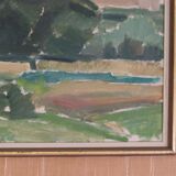 Sunset landscape by Arnold Axelsson