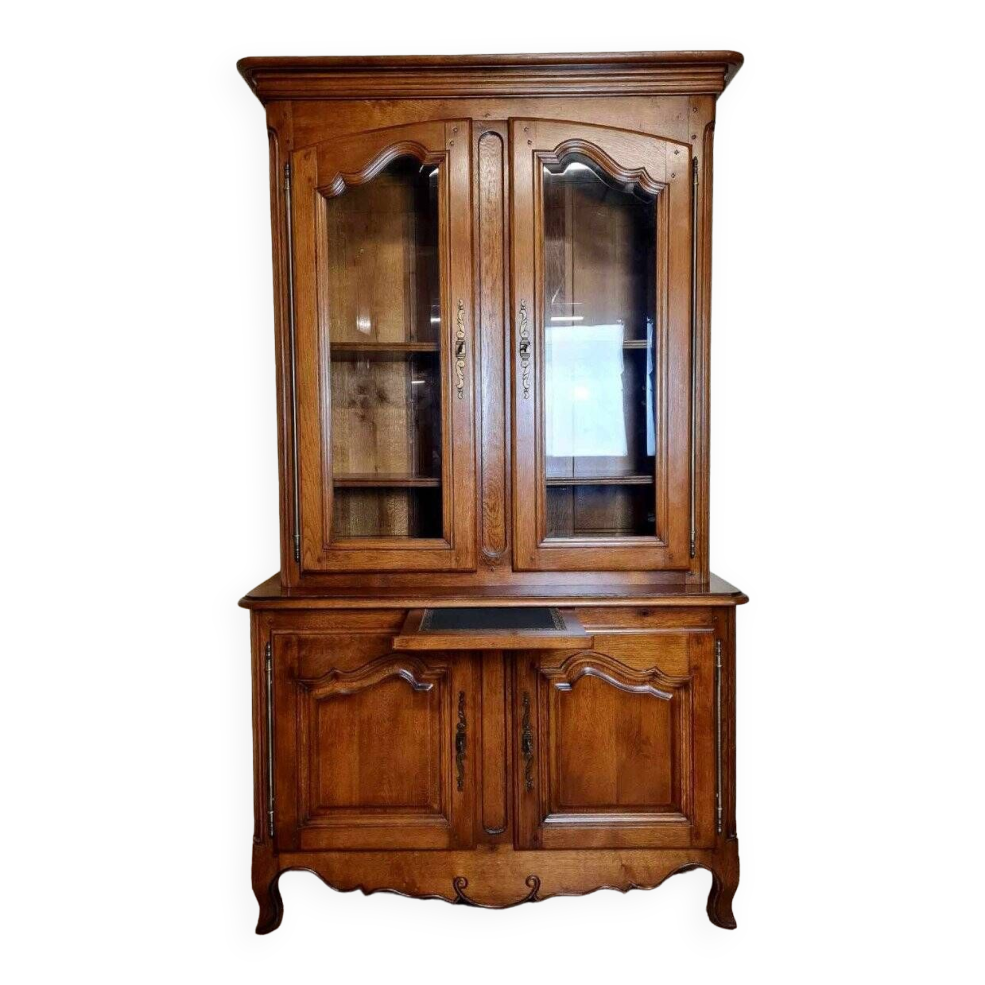 Vintage Rustic Bookcase In Solid Wood 20th Century