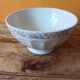 Set of 3 white and gold antique bowls - porcelain cups