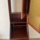 Vintage wooden secretary cabinet with storage.