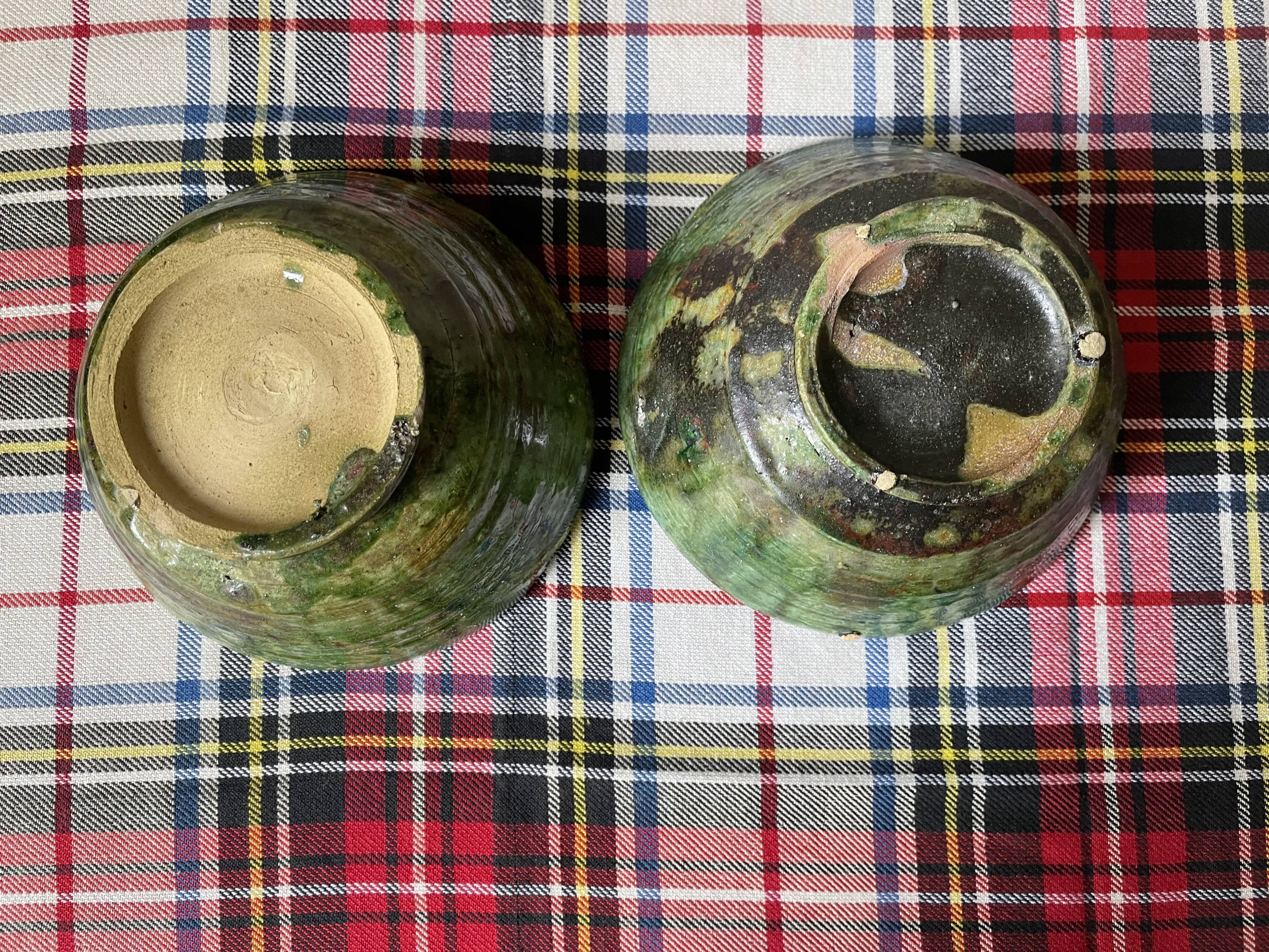 Emerald green Tamegroute bowls D14.5