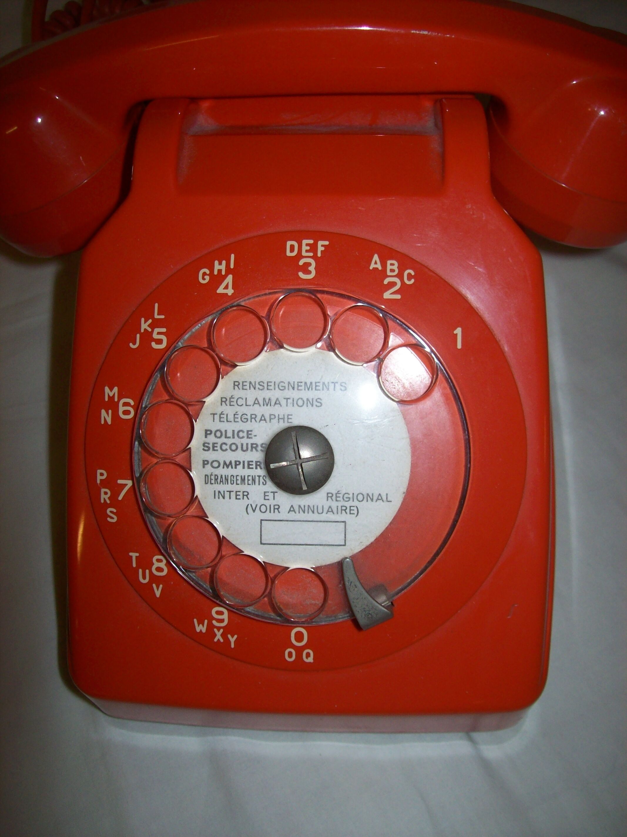 Vintage orange phone Socotel