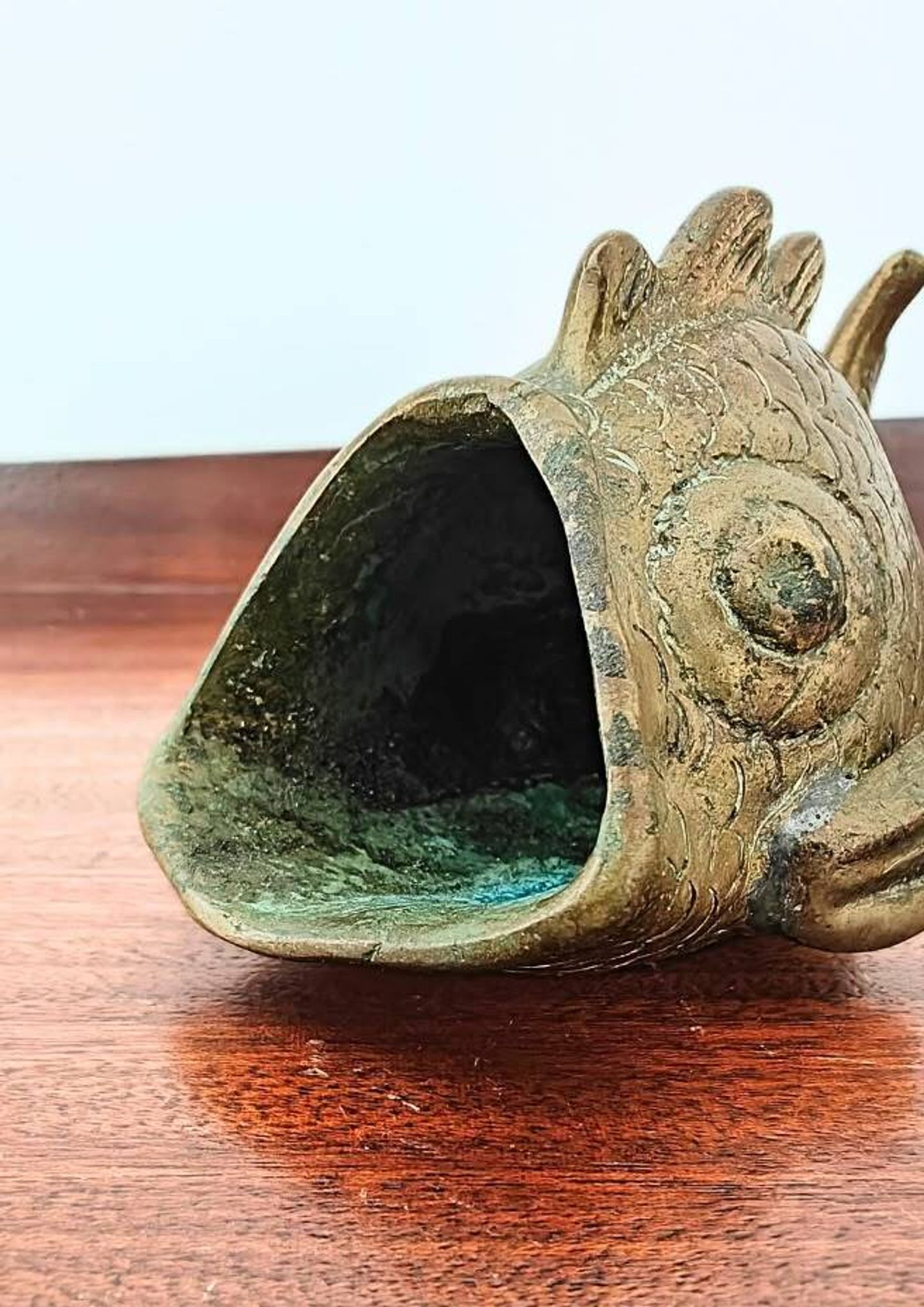 Bronze Fish Ashtray Attributed to Walter Bosse
