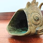Bronze Fish Ashtray Attributed to Walter Bosse