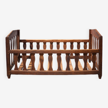 Lit bois enfant, lit bébé ancien, lit chambre enfant, déco vintage