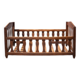 Children's wooden bed, old baby bed, children's bedroom bed, vintage decor