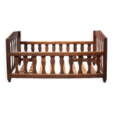 Children's wooden bed, old baby bed, children's bedroom bed, vintage decor