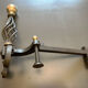 Chenets bronze et fonte
