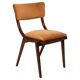 Mid-Century Modern Bumerang Chair, Brown Beige Velvet, Poland, 1960s