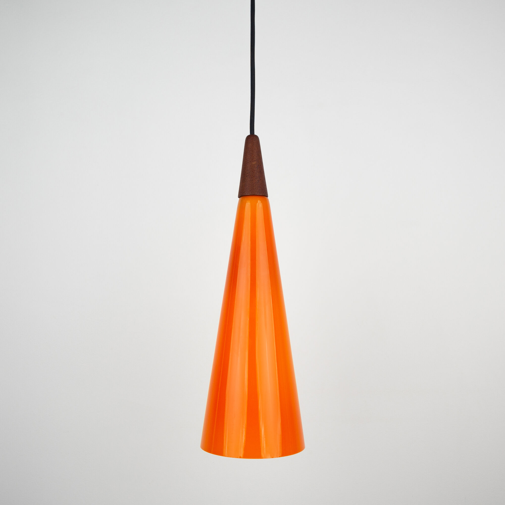 Danish vintage pendant lamp Trompet by Fog og Morup and Holmegaard, 1966