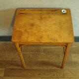 Vintage children's desk with ink