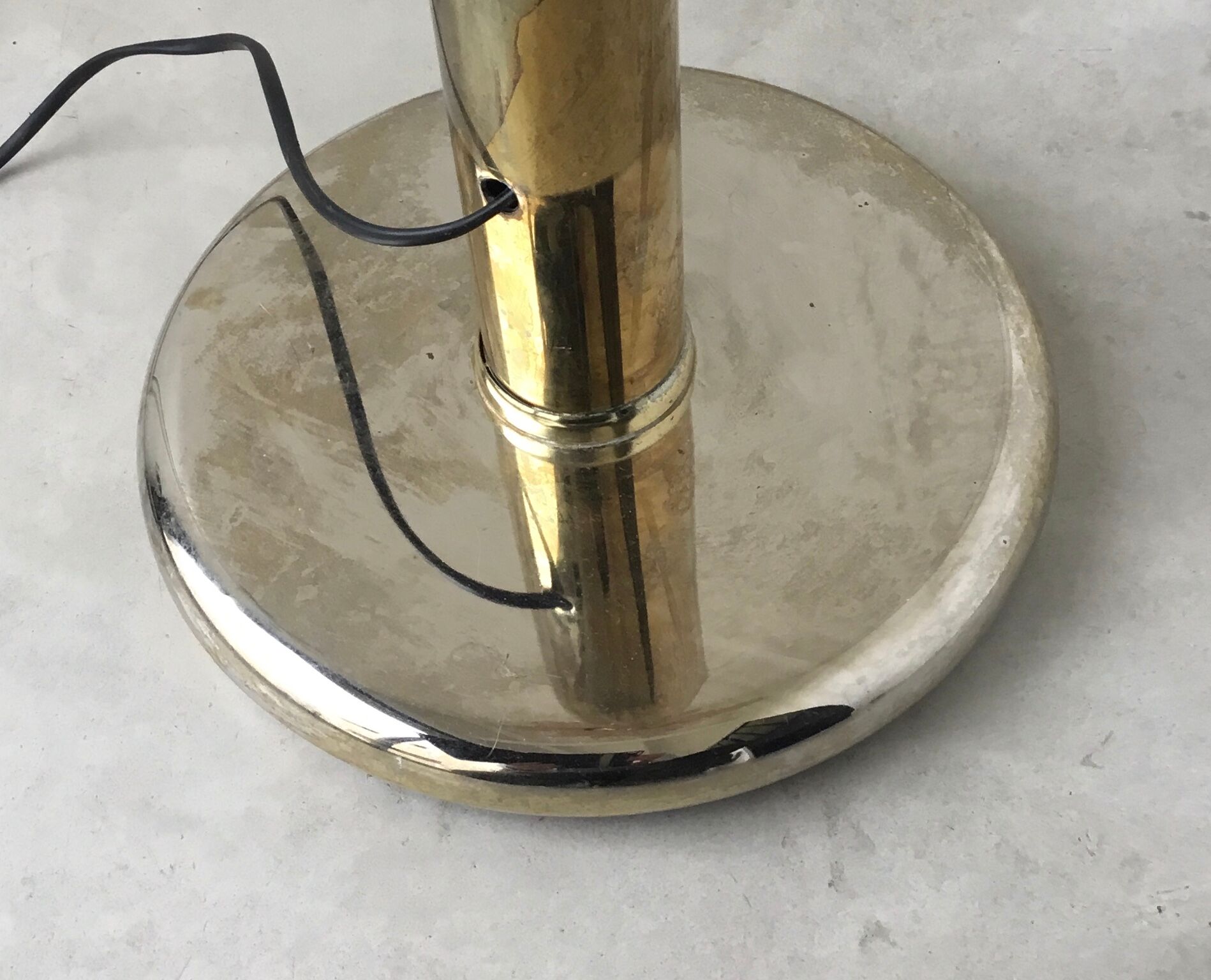 Hollywood Regency Lotus Flower Floor Lamp, Italian Design 1970s