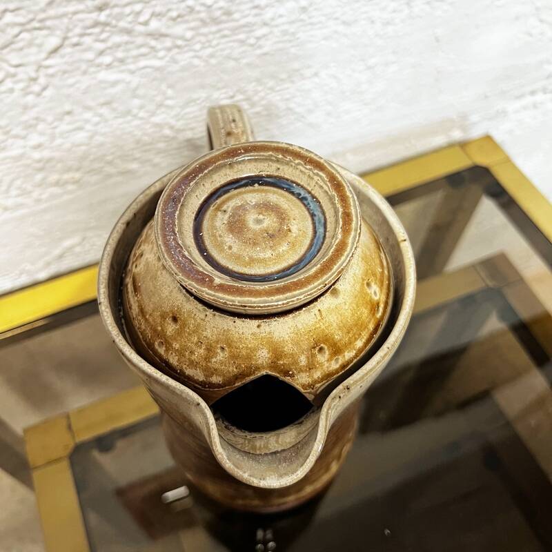 Original Brown stoneware teapot