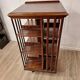 English mahogany revolving bookcase