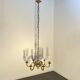 Lustre à 6 lumières en bronze doré ciselé, Empire, XIXe siècle