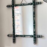 Antique mirror called Vintage patinated bamboo