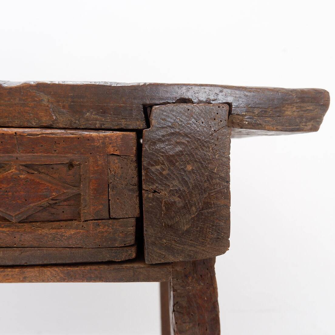 18th century Spanish solid oak console
