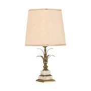 Lampe de table vintage en forme de palmier et d'ananas, massive, années 1970, 48 cm