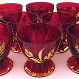 Suite of twelve glasses of vodka or sake in Monte Carlo crystal