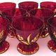 Suite of twelve glasses of vodka or sake in Monte Carlo crystal