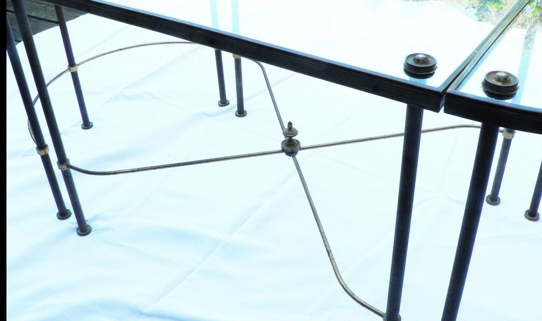 Tripartite coffee table years 50-70