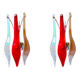 Pair of two-tone Murano wall lights, year 2000